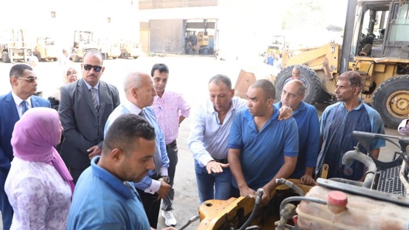 تفقد محافظ القاهرة أعمال تطوير ورفع كفاءة الورش الإنتاجية