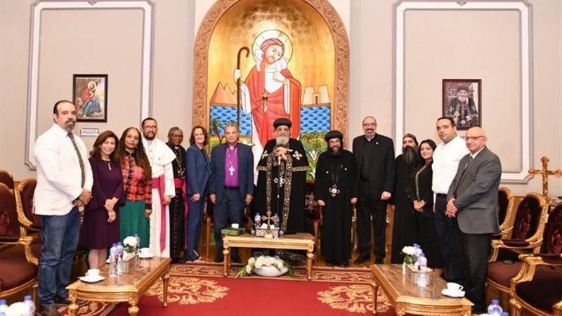البابا تواضروس الثاني مع وفد كنائس جنوب إفريقيا