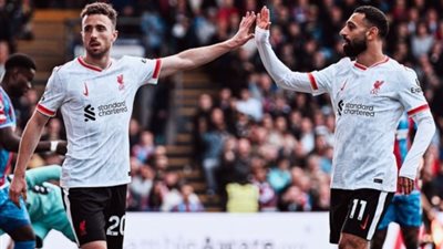 بقدم جوتا، ليفربول يكتفي بهدف أمام كريستال بالاس في الشوط الأول