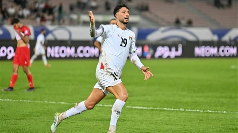 وسام أبو علي لاعب منتخب فلسطين