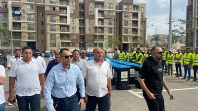 رئيس جهاز دمياط الجديدة يشهد اصطفاف معدات أعمال الصيانة بمشروع جنة مصر