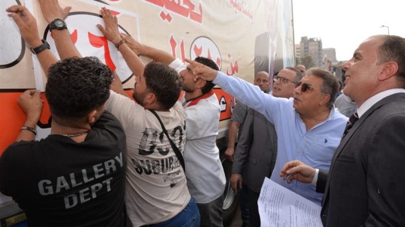 محافظ الدقهلية خلال تدشين منافذ مواطنون ضد الغلاء