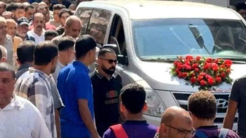 جانب من جنازة الطالبة ميرنا الجنيدى بدمياط ضحية انقلاب اتوب