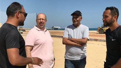اتحاد الكرة يتفقد ملعب كأس الأمم الأفريقية للكرة الشاطئية