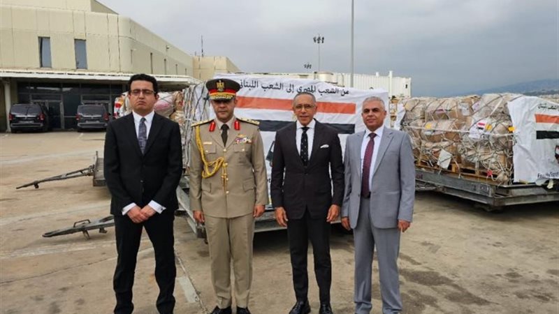 مساعدات إنسانية مصرية للبنان
