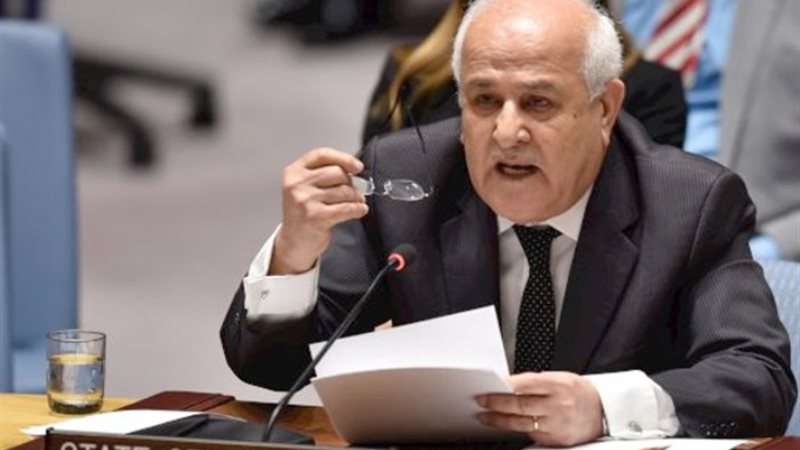 مندوب فلسطين بمجلس الأمن الدولي