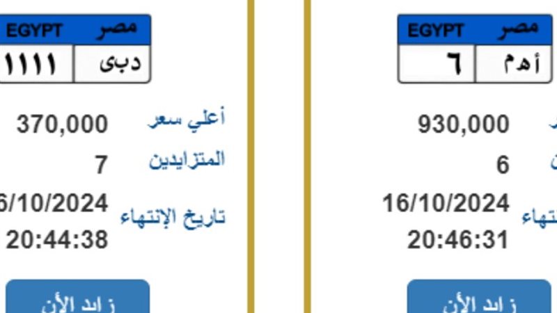 لوحة يجري التزايد عليها