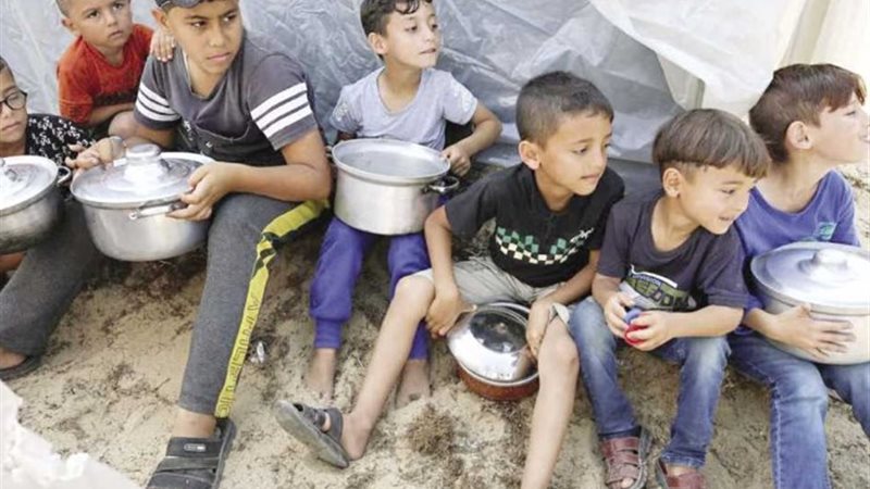 معاناة الجوع في غزة