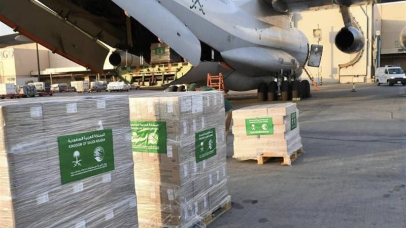 طائرة إغاثية سعودية تتوجة لبيروت