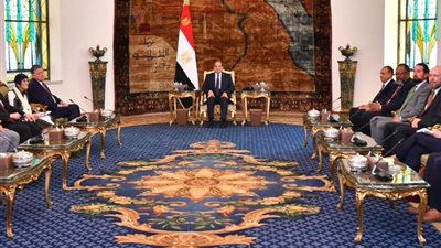 الرئيس السيسي يستقبل وفد الكونجرس الأمريكي لبحث الأوضاع في الشرق الأوسط