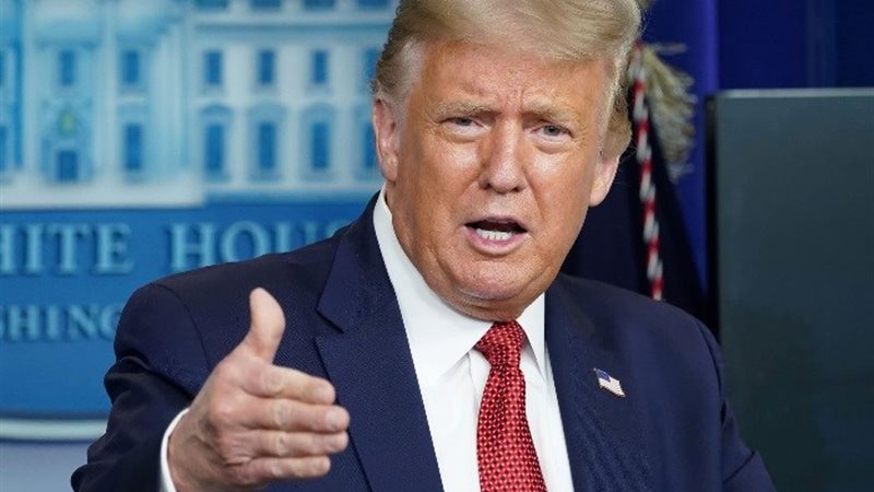 الرئيس الأمريكي دونالد ترامب