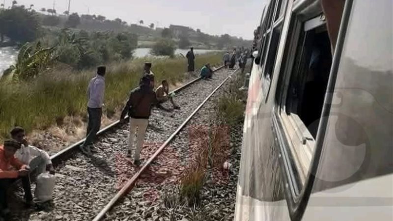 حادث قطار العياط قرية البلدة