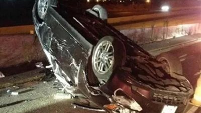 إصابة 4 أشخاص في انقلاب سيارة ملاكي بالطريق الدائري