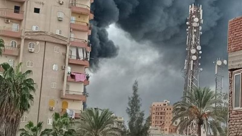حريق في مخزن شركة مشروبات غازية