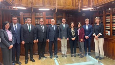 في زيارة رسمية، النائب العام يلتقي سكرتير الدولة للعدل الإسباني