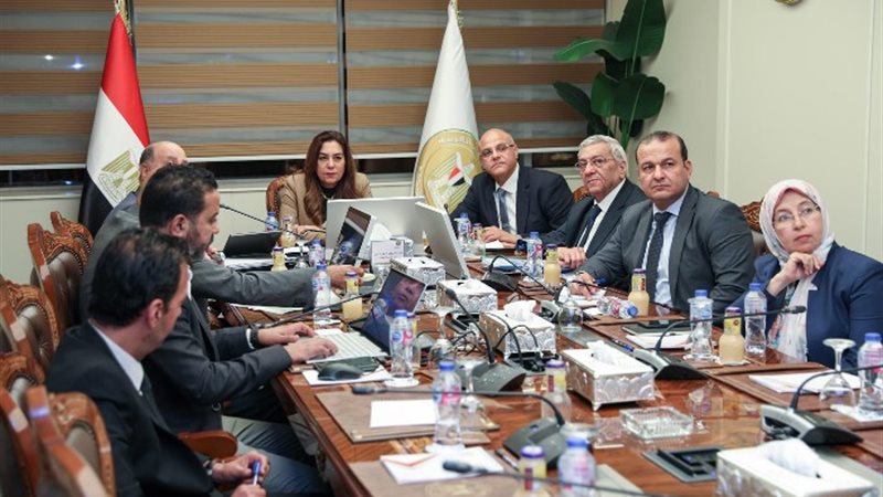 اجتماع وزيرة التنمية المحلية ومحافظ القليوبية
