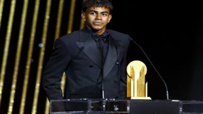 الكرة الذهبية، لامين يامال أفضل لاعب صاعد في 2024