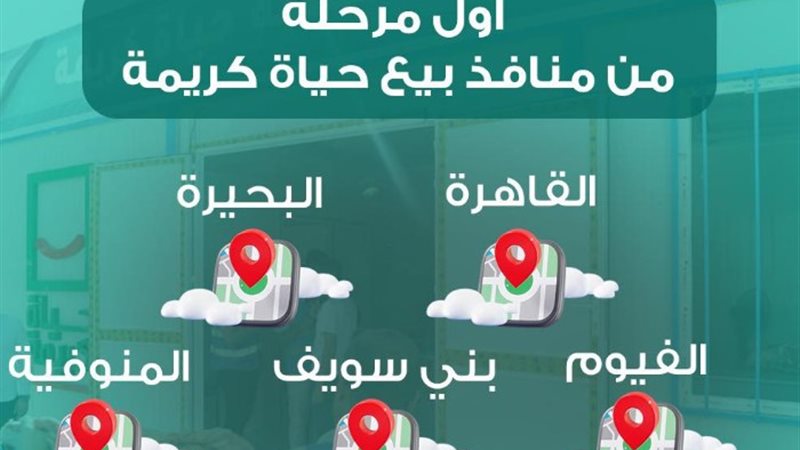 منافذ بيع حياة كريمة