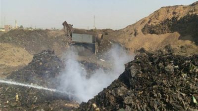 مصرع عاملين وإصابة آخرين بسبب مواد كيميائية بمقلب قمامة بالخانكة
