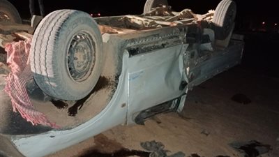 «كانوا راكبين ربع نقل» إصابة 7 سيدات في انقلاب سيارة بالصحراوي الغربي