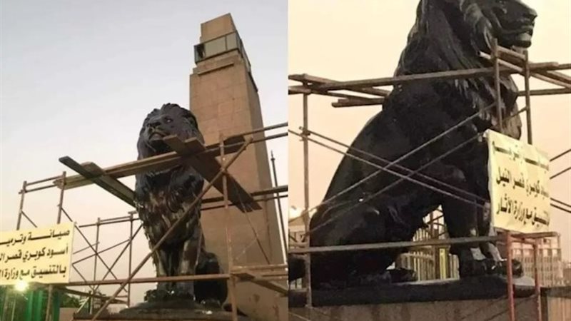 أسود كوبري قصر النيل