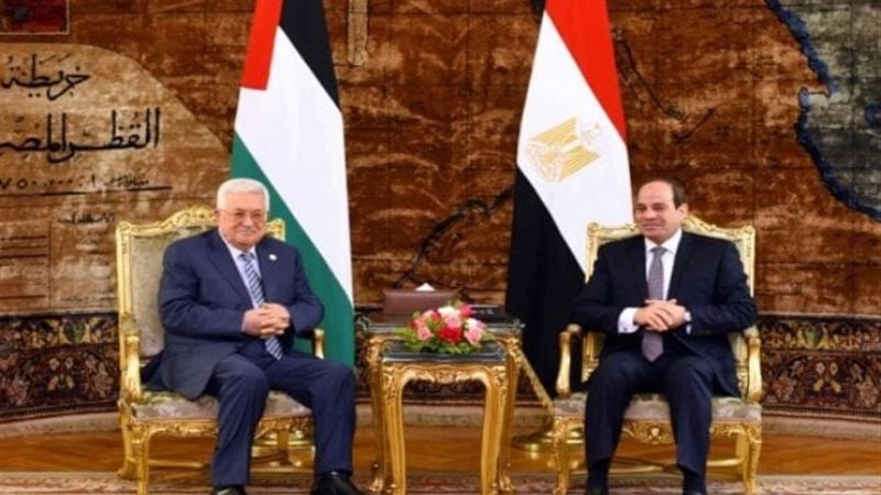 محمود عباس أبو مازن والرئيس عبدالفتاح السيسي