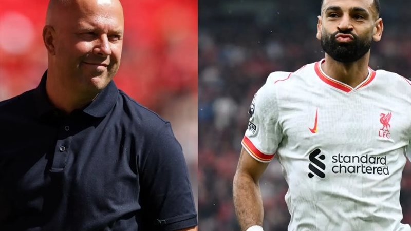 آرني سلوت ومحمد صلاح