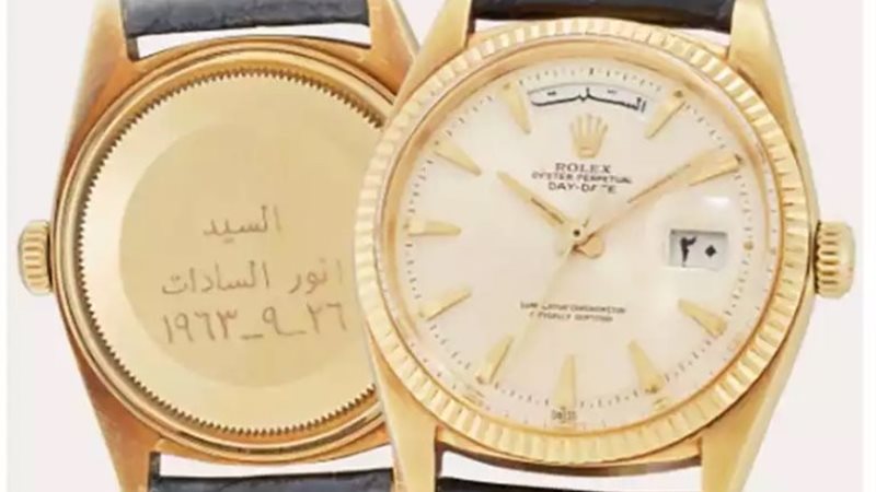 ساعة الرئيس المصري الراحل