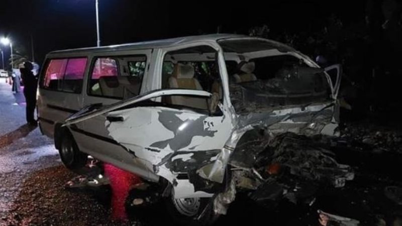 حادث سيارة ميكروباص _ أرشيفية