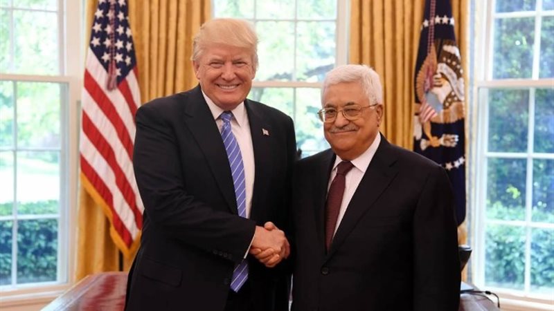 الرئيس الفلسطيني ودونالد ترامب