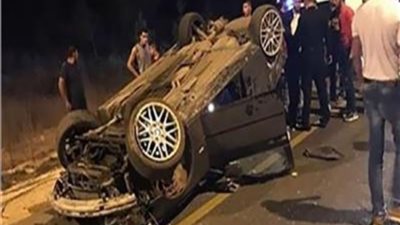 مصرع سيدتين وإصابة شخص فى انقلاب سيارة ملاكي بدمياط