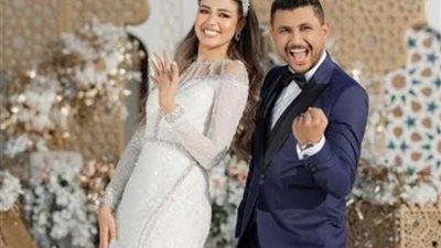 بعد 4 شهور، علي غزلان يعقد قرانه على طليقته فرح شعبان (فيديو)