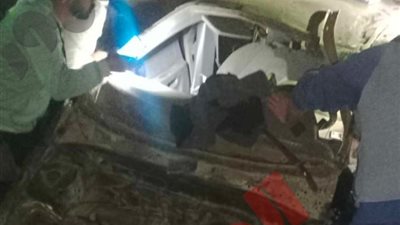 ننشر أسماء مصابي حادث تصادم سيارة أجرة مع ملاكي بـ الطريق الإقليمي بالمنوفية (صور)