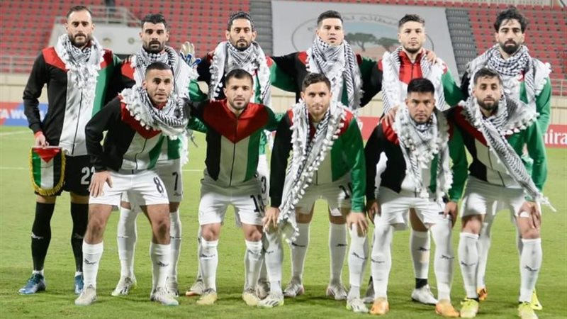 لاعبي منتخب فلسطين
