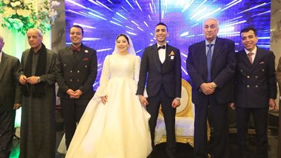 سامح عاشور وكبار الصحفيين والإعلاميين في حفل زفاف شقيقة محمد السيد الشاذلى