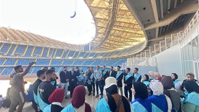 طلاب جامعة سوهاج يزورن مدينة مصر الدولية للألعاب الأولمبية بالعاصمة الإدارية