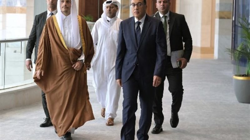 رئيسا وزراء مصر وقطر