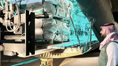 طائرة إغاثية سعودية تتوجه إلى بيروت لدعم الشعب اللبناني