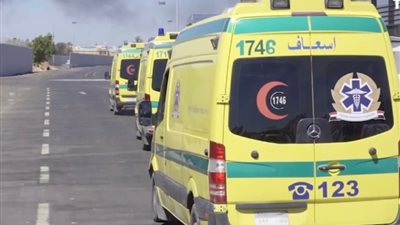 مصرع شخص وإصابة آخرين في انقلاب سيارة نقل محملة بالطماطم بأسيوط