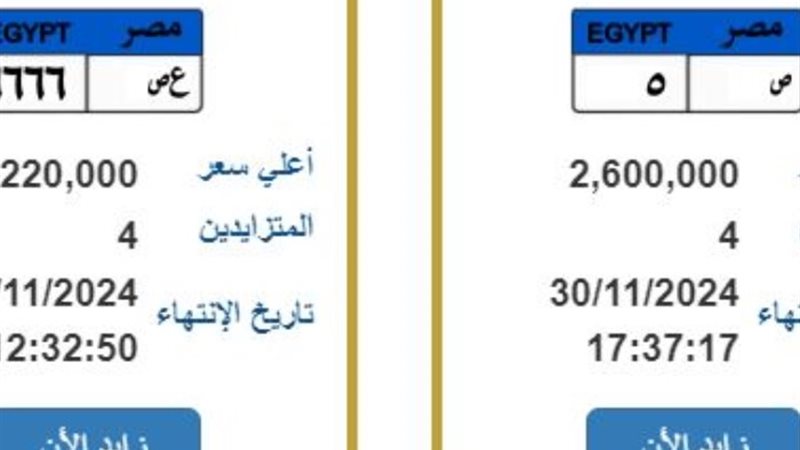 لوحات معدنية للتزايد عليها