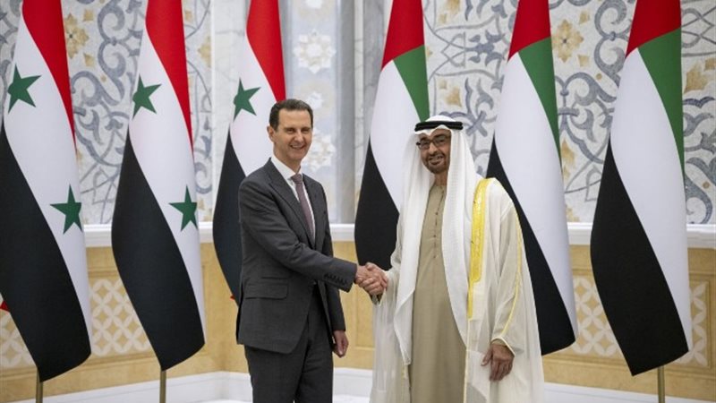 الرئيس الإماراتي ونظيره السوري