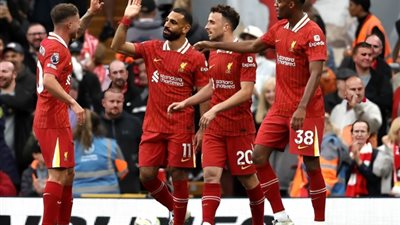 هدف ليفربول الأول، شاهد أسيست تاريخي من محمد صلاح أمام مانشستر سيتي