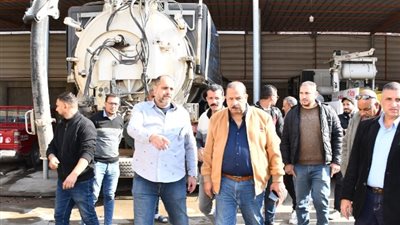 رئيس مياه دمياط يتفقد إدارات الحركة استعداداً لموسم الشتاء