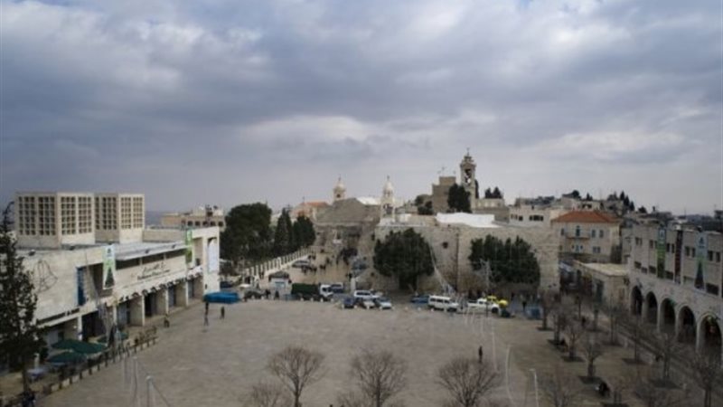 ساحة كنيسة المهد بعد العدوان الإسرائيلي