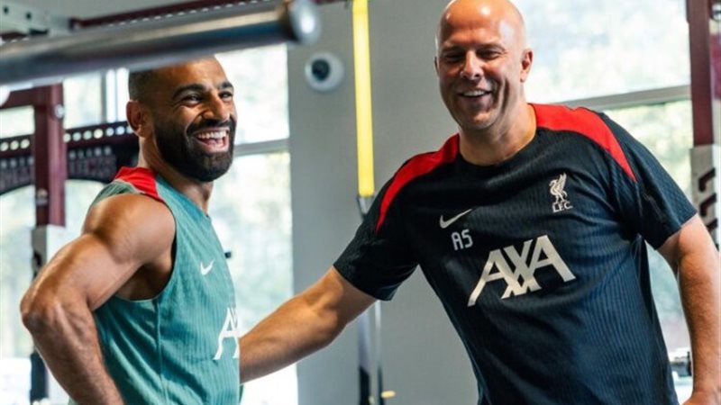 أرني سلوت ومحمد صلاح