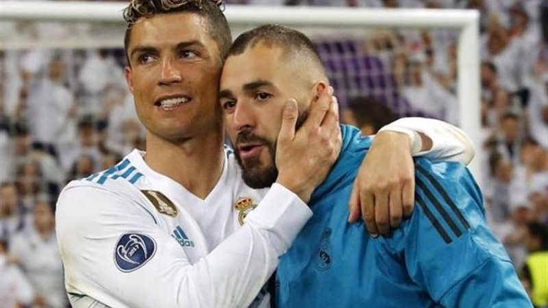 كريم بنزيما وكريستيانو رونالدو في ريال مدريد