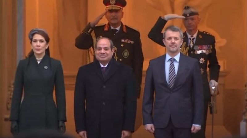 الرئيس السيسي وملك الدنمارك