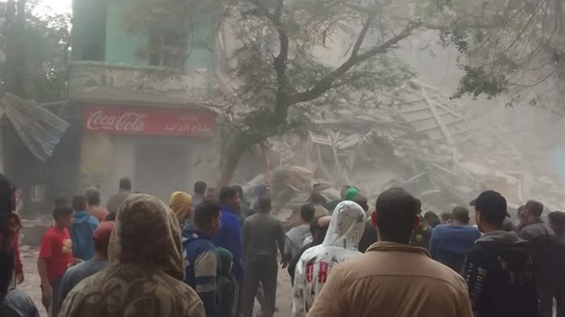 انهيار عقار مصر القديمة