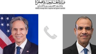 وزير الخارجية يؤكد لنظيره الأمريكي موقف مصر الرافض لاستيلاء إسرائيل على المنطقة العازلة مع سوريا