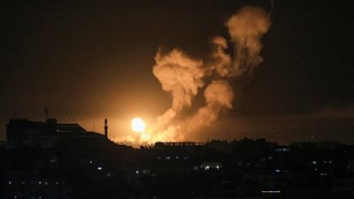 قصف إسرائيلي في محيط مطار المزة العسكري بدمشق